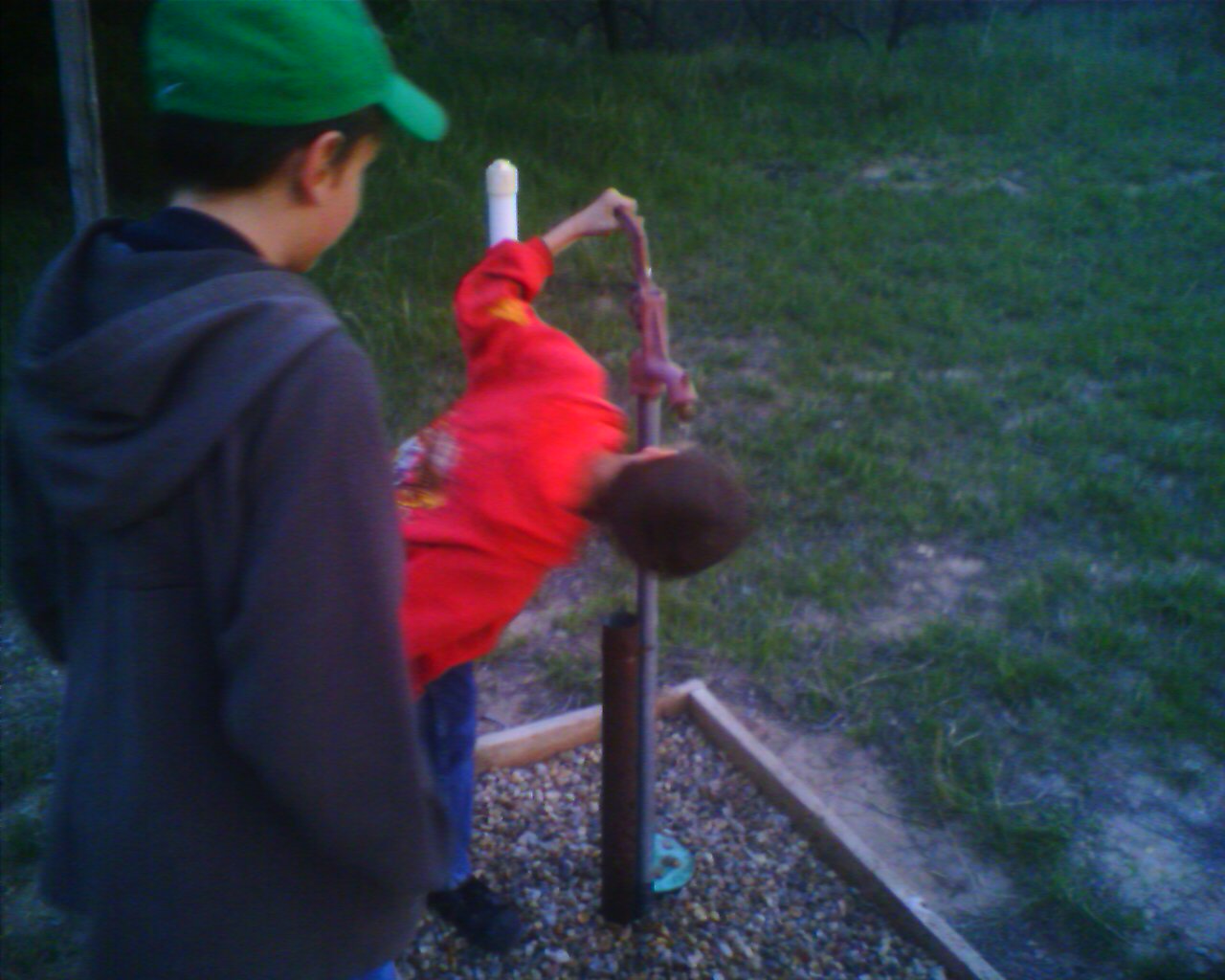 Josh and Sam with Water